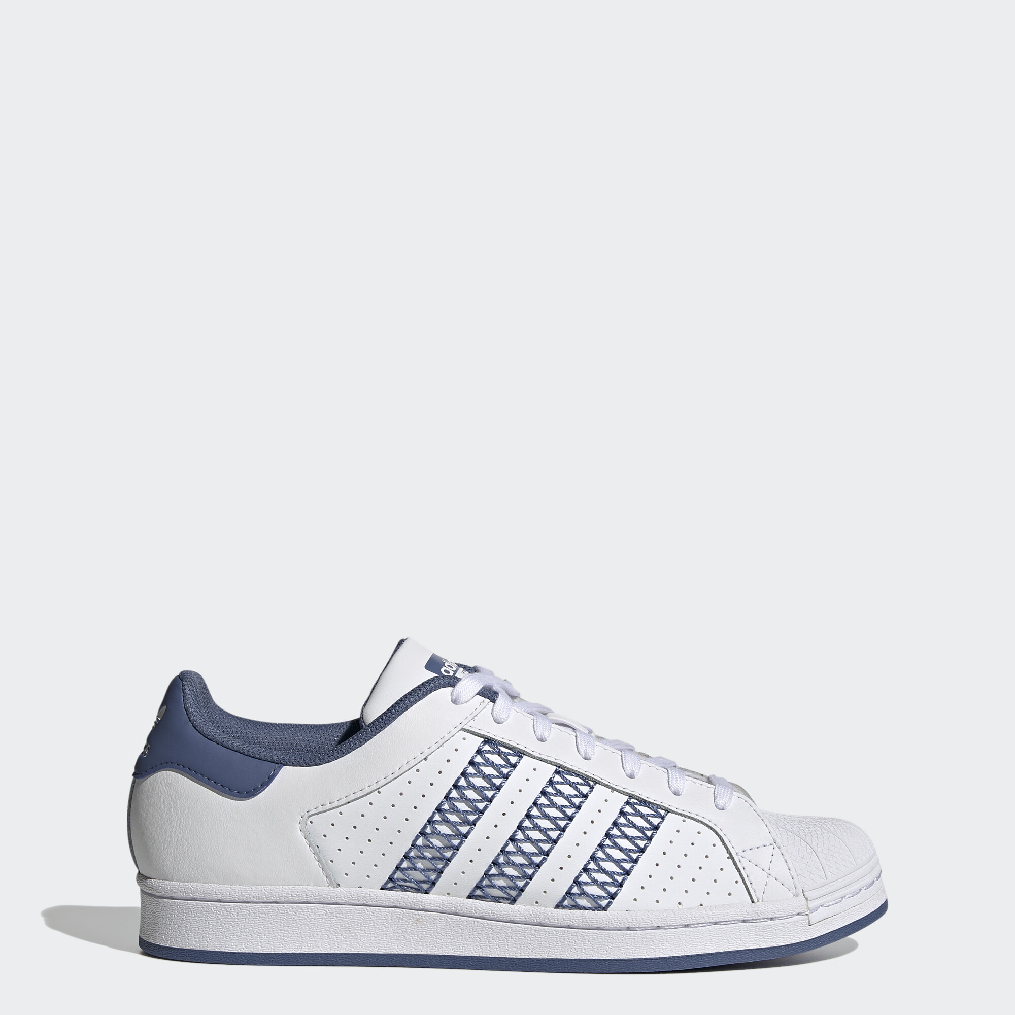 adidas ORIGINALS Superstar 男款白色運動鞋 FX5556