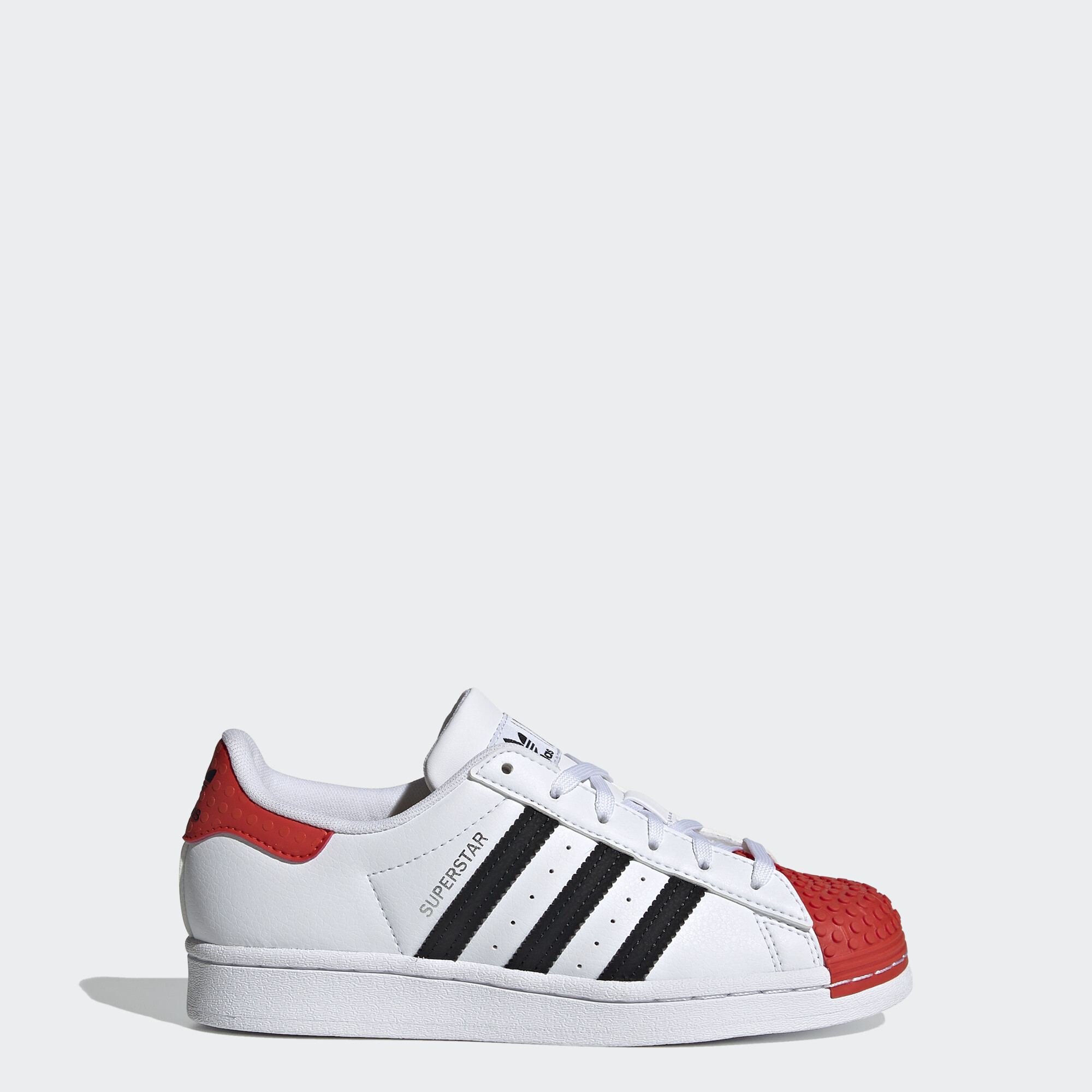 adidas ORIGINALS adidas Superstar x LEGO® 兒童男女通用白鞋 H03955