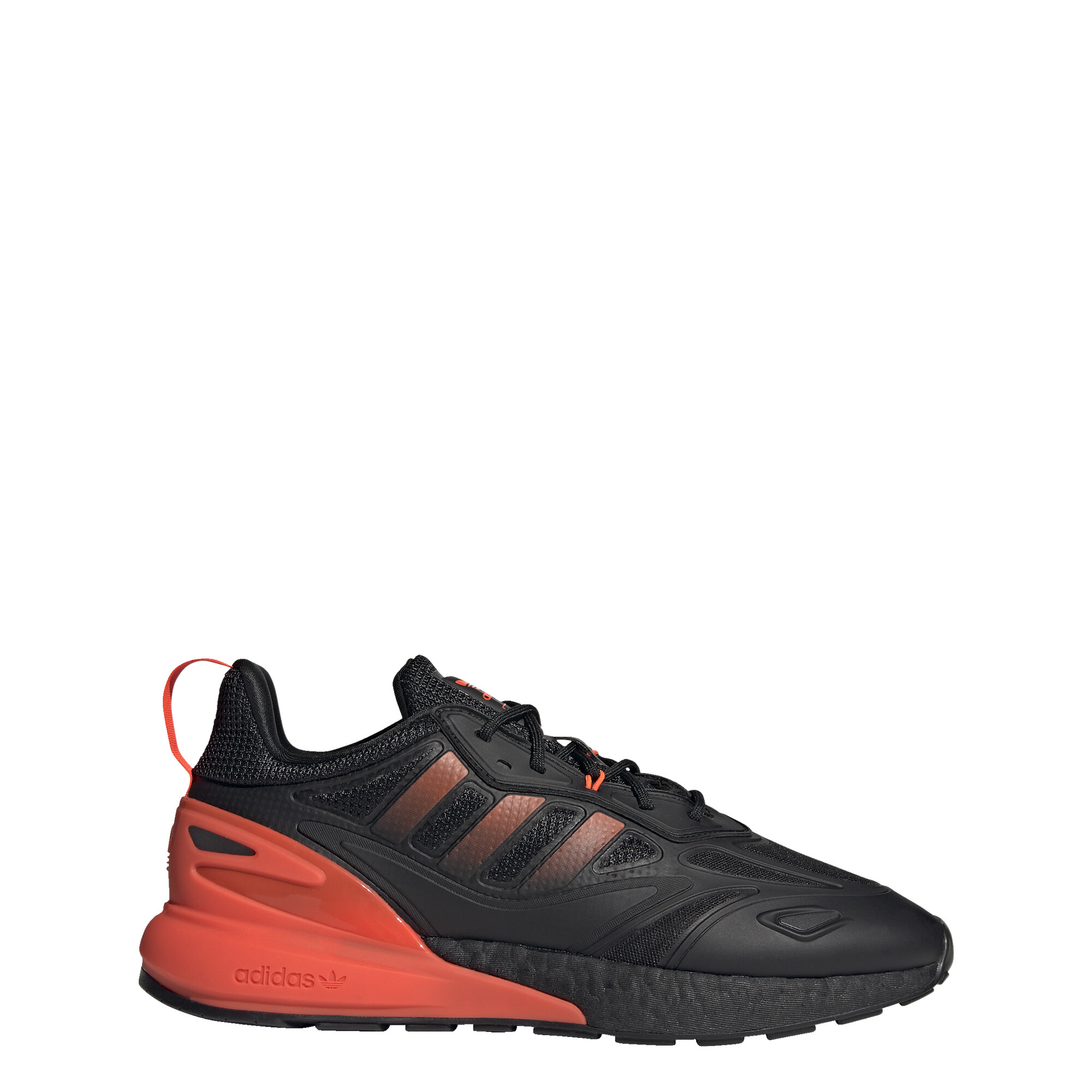 adidas ORIGINALS ZX 2K Boost 2.0 男款黑色運動鞋 GZ7735
