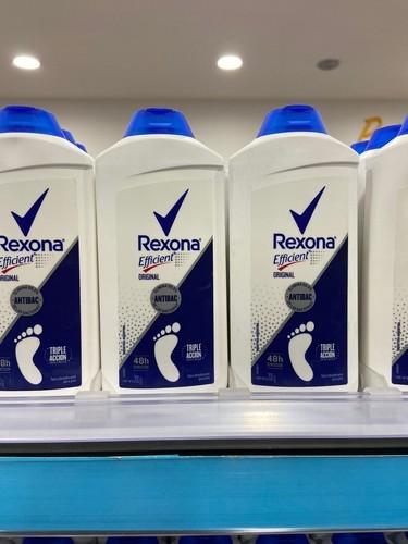 Rexona efficient talco para pies deodorant foot talcum powder 200g-PACK x 4