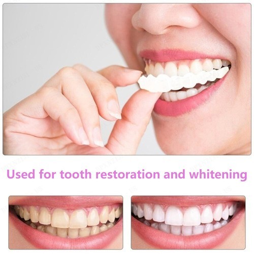 Whitening Artificial Teeth Dentures Silicone Upper Teeth And Lower Teeth