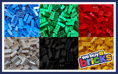 LEGO Brick Bundle - 25 Pieces - Size 2x4 - 3001 - Choose Your Colour
