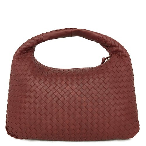 Bottega Veneta Intrecciato Brown Lambskin Shoulder Bag/4U0748