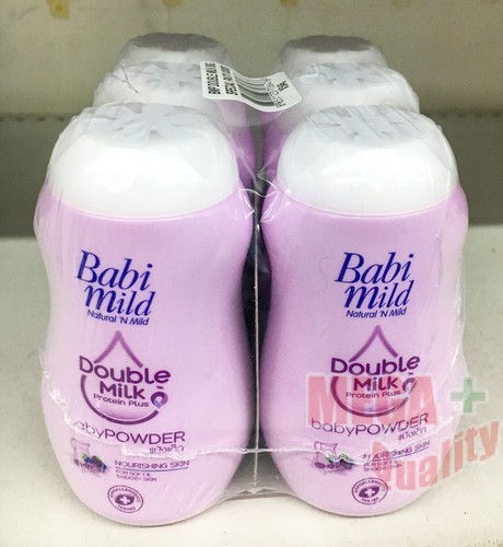 6x 50g Babi Mild Double Milk Protein Plus Nourishing Baby Powder Soft + Smooth