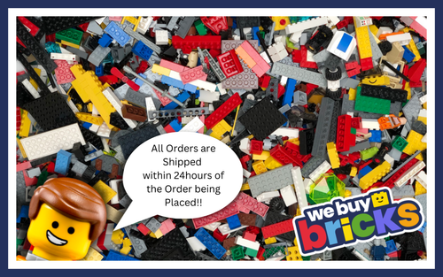 LEGO 1kg Job Lot - Genuine Bundle + 2 Mini Figures - 2lbs / 2 Pounds