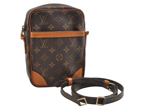 Authentic Louis Vuitton Monogram Danube Shoulder Crossbody Bag M45266 Junk 4675H